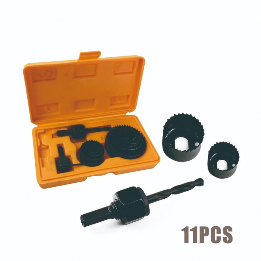 Набор кольцевых пил по дереву 19-64мм /8шт.(19,21,28,31,37,43,51,64мм)