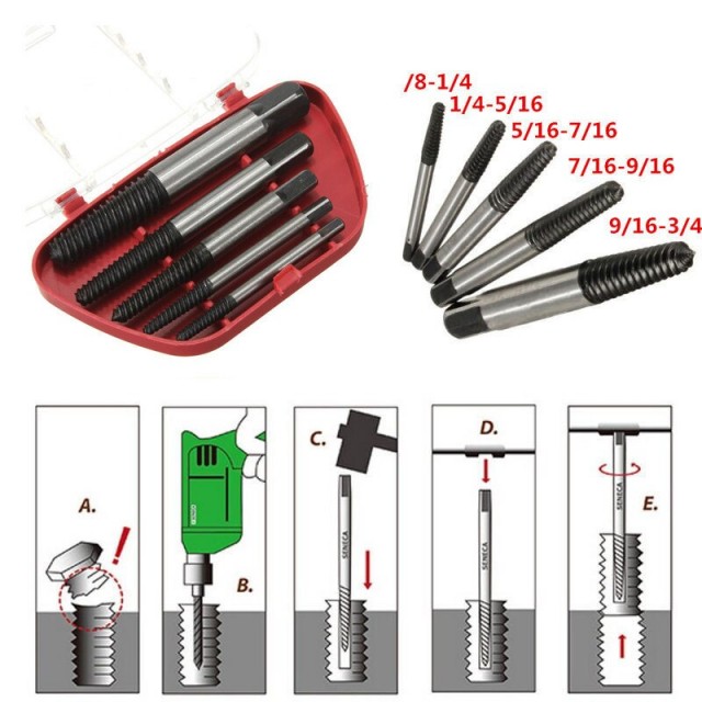 Набор экстракторов поврежденный болт - больше не проблема